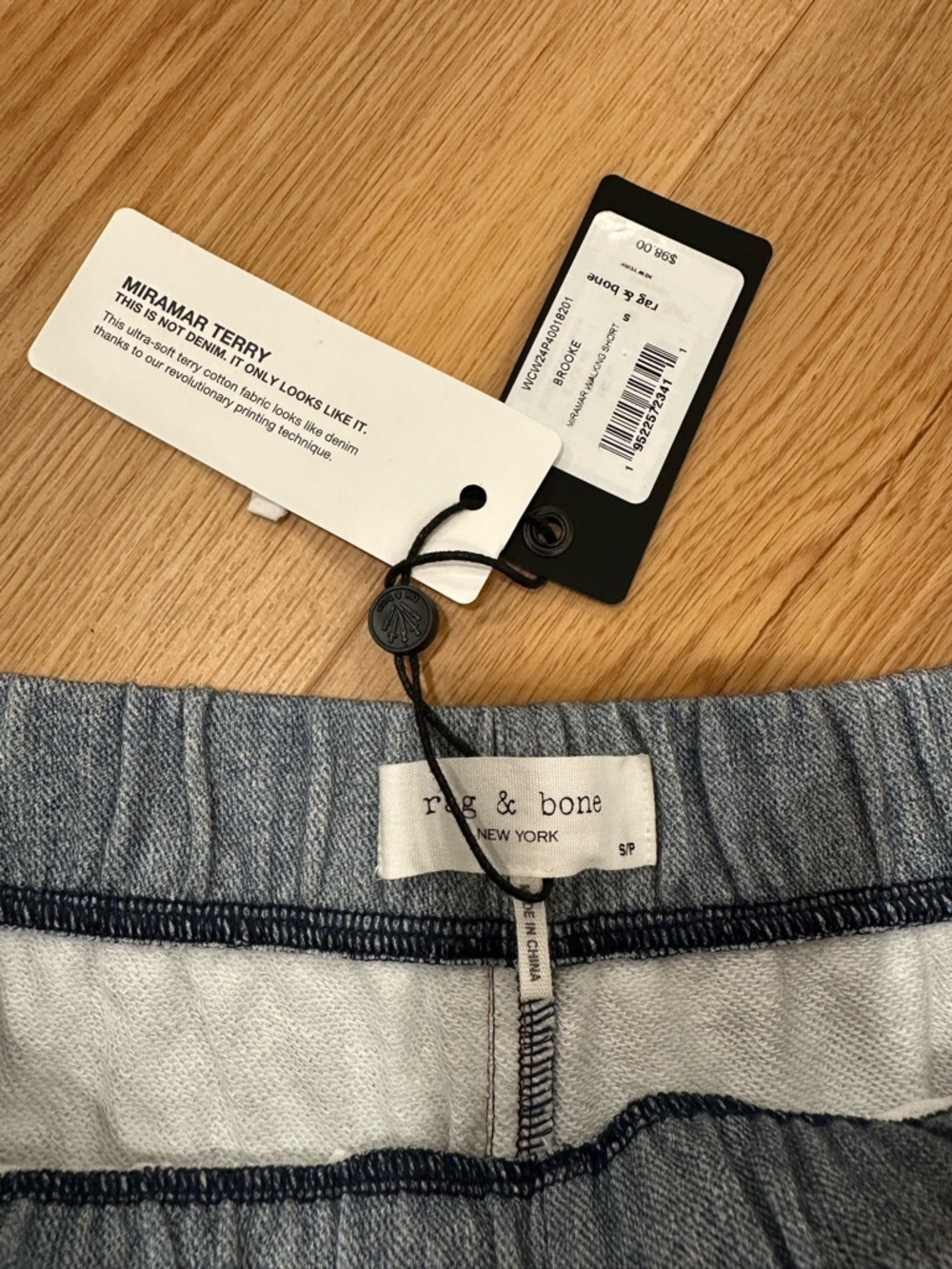 NWT Rag & Bone Miramar Denim Walking Shorts Brooke Size Small - Picture 4 of 9
